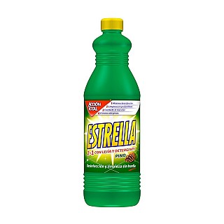 Lejia con detergente estrella pino 1,35L